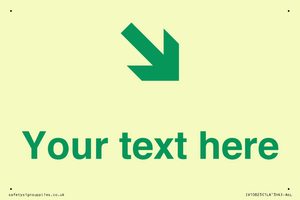 Custom Safe Condition inverse: Green Down right arrow